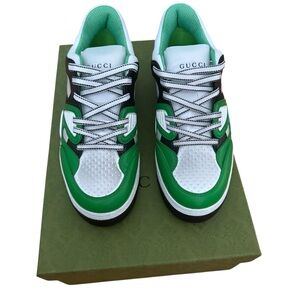 Gucci Demetra Basket Low Top Leather Sneakers